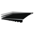 Outdoor Folding Arm Awning Retractable Sunshade Canopy Black 5.0m x 2.5m