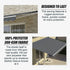Outdoor Folding Arm Awning Retractable Sunshade Canopy Grey 4.0m x 3.0m