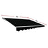 Outdoor Folding Arm Awning Retractable Sunshade Canopy Black 4.0m x 3.0m