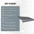 Outdoor Folding Arm Awning Retractable Sunshade Canopy Grey 5.0m x 3.0m