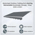 Motorised Outdoor Folding Arm Awning Retractable Sunshade Canopy Grey 3.0m x 2.5m