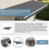 Motorised Outdoor Folding Arm Awning Retractable Sunshade Canopy Grey 4.0m x 2.5m
