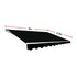 Motorised Retractable Awning – 4x2.5m Black Outdoor Shade