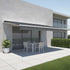 Motorised Outdoor Folding Arm Awning Retractable Sunshade Canopy Grey 4.0m x 3.0m