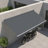Motorised Outdoor Folding Arm Awning Retractable Sunshade Canopy Grey 4.0m x 3.0m