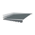 Motorised Outdoor Folding Arm Awning Retractable Sunshade Canopy Grey 4.0m x 3.0m