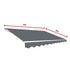 Motorised Outdoor Folding Arm Awning Retractable Sunshade Canopy Grey 4.0m x 3.0m