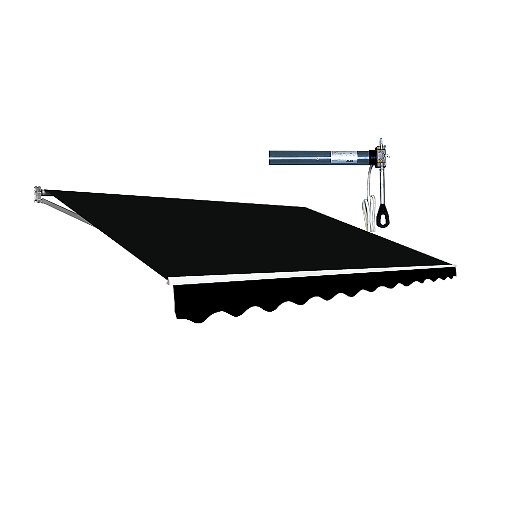 Motorised Retractable Awning – 4x3m Black Outdoor Shade – product image 6