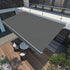 Motorised Outdoor Folding Arm Awning Retractable Sunshade Canopy Grey 5.0m x 2.5m