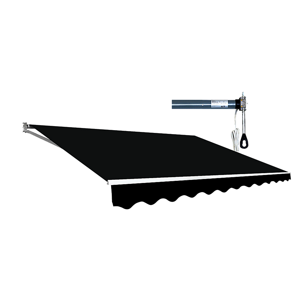 Motorised Retractable Awning – 5x2.5m Black Outdoor Shade – product image 6