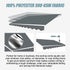 Motorised Outdoor Folding Arm Awning Retractable Sunshade Canopy Grey 5.0m x 3.0m