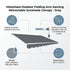 Motorised Outdoor Folding Arm Awning Retractable Sunshade Canopy Grey 5.0m x 3.0m