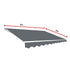 Motorised Outdoor Folding Arm Awning Retractable Sunshade Canopy Grey 5.0m x 3.0m