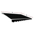 Motorised Retractable Awning – 5.0x3.0m Black Outdoor Shade
