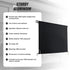 Straight Drop Awning – 2.1x2.5m Black Retractable Patio Screen – product image 4