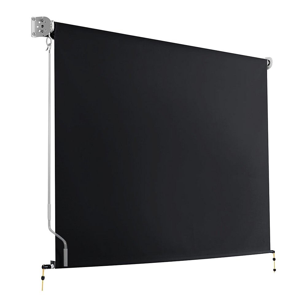 Straight Drop Awning – 2.1x2.5m Black Retractable Patio Screen – product image 5