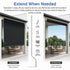 Straight Drop Awning – 2.1x2.5m Black Retractable Patio Screen – product image 8