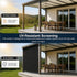 Straight Drop Awning – 2.1x2.5m Black Retractable Patio Screen – product image 10