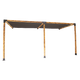 Roof Pergola Gazebo Shed Matte Black Steel Brackets and Black Screens DIY Kits