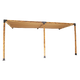 Roof Pergola Gazebo Shed Matte Black Steel Brackets and Coffee Screens DIY Kits