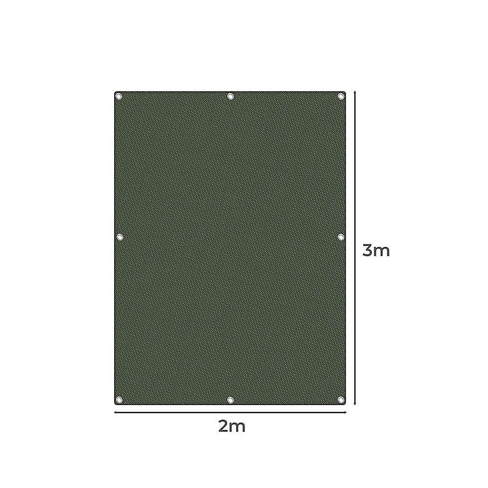 2m x 3m Army Tarp Heavy Duty 400GSM Tarpaulin Canvas Cover Waterproof Sun Blocked - Outdoorium