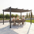 3x4M Aluminium Pergola Marquee with Retractable Roof – Garden Canopy