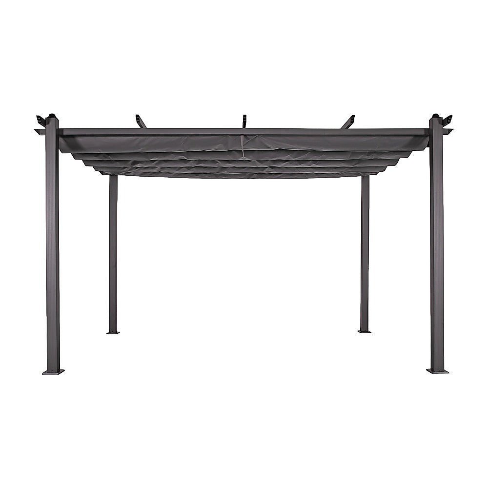 3x4M Aluminium Pergola Marquee with Retractable Roof – Garden Canopy