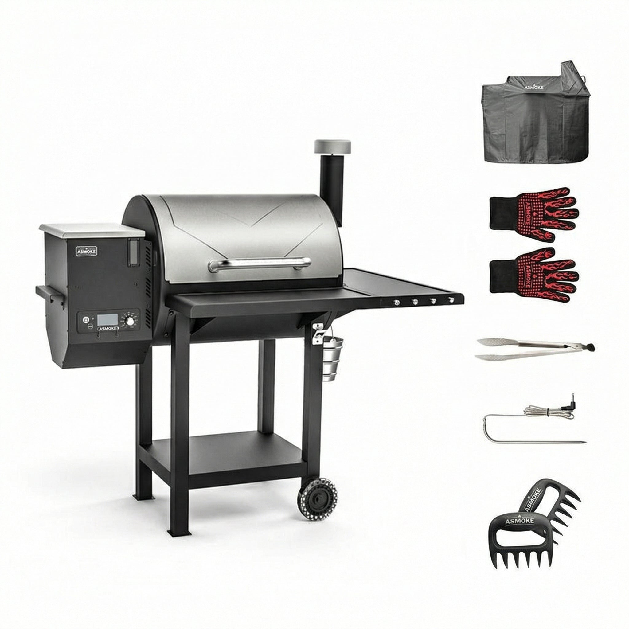 Asmoke AS660N-2 Wood Pellet Grill Silver
