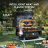 ASMOKE Essential Portable Wireless Pellet Smoker - Battery Powered 8-in-1 Mini BBQ Grill with Smart Temp Control & Meat Probe for Camping & RV