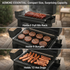 ASMOKE Essential Portable Wireless Pellet Smoker - Battery Powered 8-in-1 Mini BBQ Grill with Smart Temp Control & Meat Probe for Camping & RV