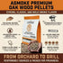 ASMOKE 100% Natural Oak Wood BBQ Pellets (2.27kg) - High Heat Hardwood for Brisket & Pizza Ovens