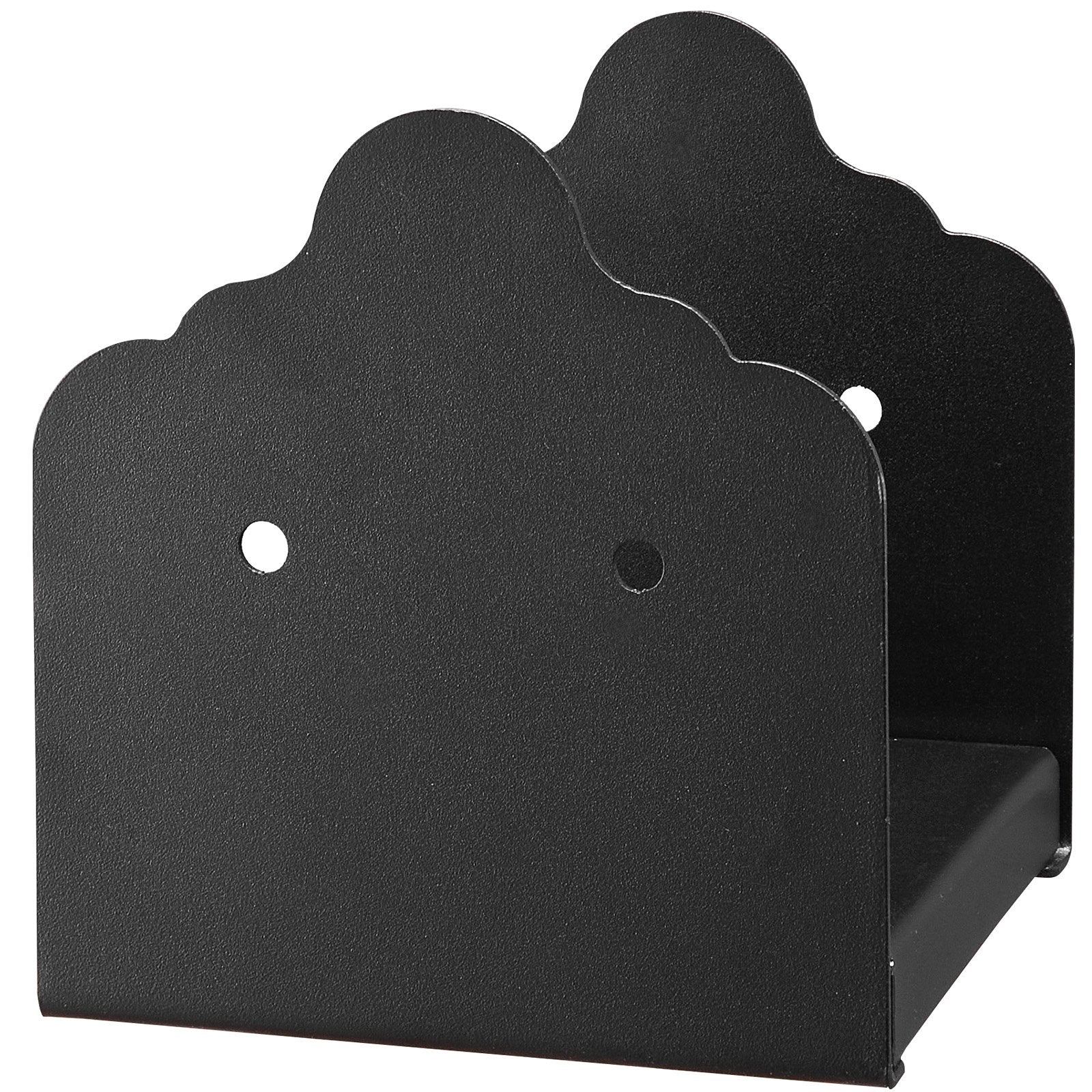 6x6 Post Base 2 Pcs, Inner Size 5.9x5.55 inch / 150x141 mm Post Brackets, Heavy Duty Carbon Steel Decking Posts, Wood Posts Brackets for Pavilion Deck Railing Support Deck Base Plate, Black