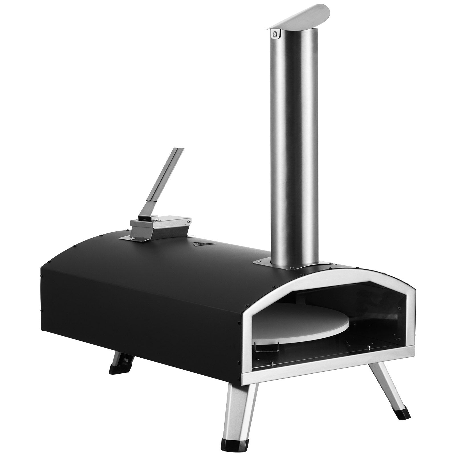 VEVOR 12" Wood & Charcoal Fired Pizza Oven – Portable Outdoor Pizza Oven with Pizza Stone
