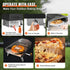 VEVOR 16" Gas Pizza Oven with Rotating Pizza Stone – Portable Stainless Steel Outdoor Pizza Oven