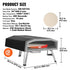 VEVOR 16" Gas Pizza Oven with Rotating Pizza Stone – Portable Stainless Steel Outdoor Pizza Oven