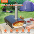 VEVOR 12" Wood Fired Pizza Oven – Portable Pellet Pizza Oven with Pizza Stone & Carry Bag