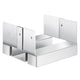 6x6 Post Base 10 Pcs, Inner Size 5.49x5.57inch/139.5x141.5mm Concrete Post Anchor, Heavy-Duty Zinc-Plated Carbon Steel Posts Brackets with 1 Inch Standoff Elevation, for Concrete Pergolas Patio