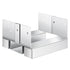 6x6 Post Base 10 Pcs, Inner Size 5.49x5.57inch/139.5x141.5mm Concrete Post Anchor, Heavy-Duty Zinc-Plated Carbon Steel Posts Brackets with 1 Inch Standoff Elevation, for Concrete Pergolas Patio