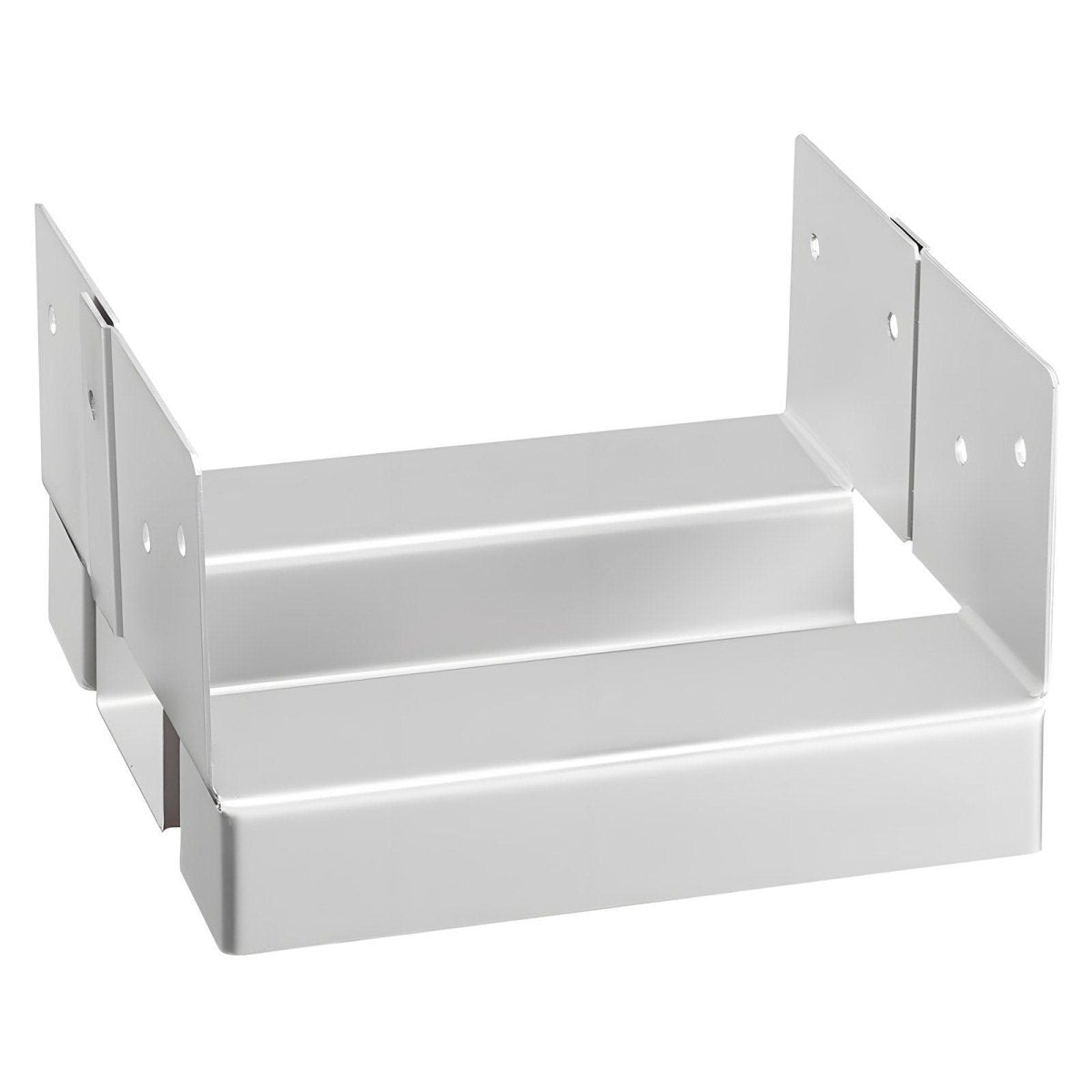 6x6 Post Base 10 Pcs, Inner Size 5.49x5.57inch/139.5x141.5mm Concrete Post Anchor, Heavy-Duty Zinc-Plated Carbon Steel Posts Brackets with 1 Inch Standoff Elevation, for Concrete Pergolas Patio