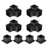 Pergola Bracket Kit 152.4 x 152.4 mm, 8pcs 3-Way Heavy Duty Corner Bracket Woodworks DIY Post Base, Easy Installation Wooden Beams for Gazebos, Patio Pergolas, Log Cabin Outdoor Pergola Hardware