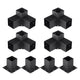 Pergola Bracket Kit 4''x4''(inner 3.6''x3.6''), 8pcs (4pcs 3-Way,4pcs Base) Heavy Duty Corner Bracket Woodworks DIY Post Base Kit, Easy Installation Wooden Beams for Gazebos, Patio Pergolas, Log Cabin Outdoor