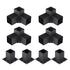 Pergola Bracket Kit 4''x4''(inner 3.6''x3.6''), 8pcs (4pcs 3-Way,4pcs Base) Heavy Duty Corner Bracket Woodworks DIY Post Base Kit, Easy Installation Wooden Beams for Gazebos, Patio Pergolas, Log Cabin Outdoor