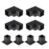 Pergola Bracket Kit 4''x4''(inner 3.6''x3.6''), 8pcs (4pcs 3-Way,4pcs Base) Heavy Duty Corner Bracket Woodworks DIY Post Base Kit, Easy Installation Wooden Beams for Gazebos, Patio Pergolas, Log Cabin Outdoor