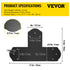 Black T Mending Plate T-shape 8 PCs 6" Flat Connector Post to Beam Bracket