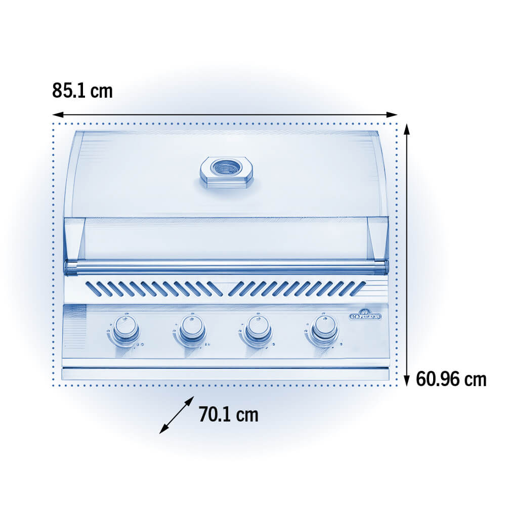 Napoleon Built-In 500 Series 32" Natural Gas Built-In BBQ Grill Head (BI32NSS)