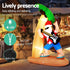 Jingle Jollys Christmas Inflatable Santa Guitar 2.1M Led Illuminated Decorations | Outdoorium