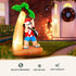 Jingle Jollys Christmas Inflatable Santa Guitar 2.1M Led Illuminated Decorations | Outdoorium