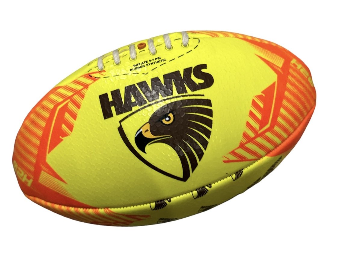 AFL Hyper H20 Football Ball - Hawthorn Hawks - Outdoorium