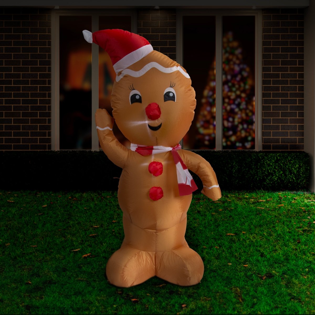 Airpower Christmas Character 120cm Assorted - Gingerbread - Outdoorium