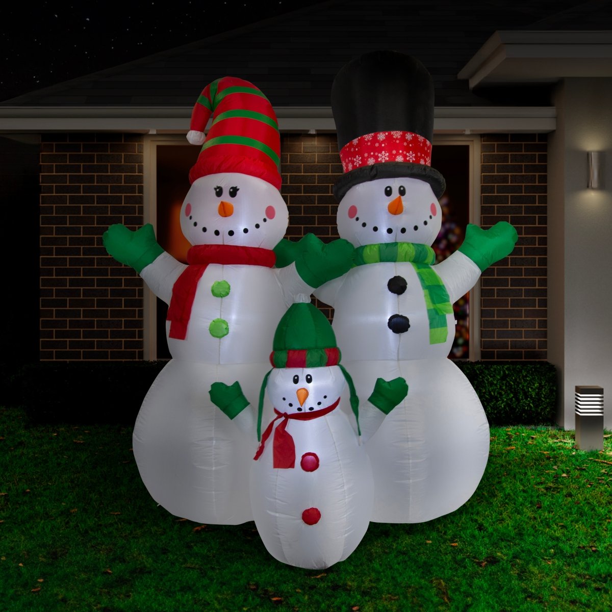 Airpower Snowman Family 3 pieces 240cm - Outdoorium